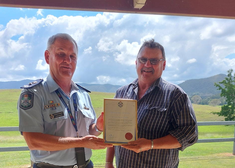National award after man saves woman at Woodford
